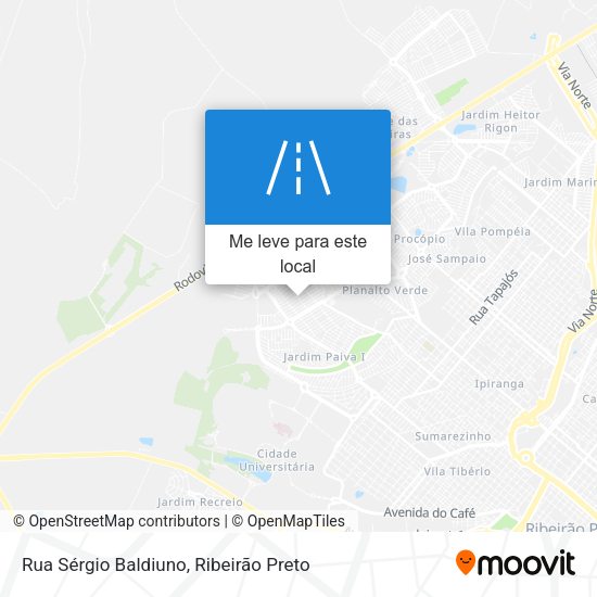 Rua Sérgio Baldiuno mapa