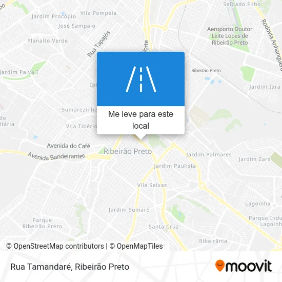 Rua Tamandaré mapa