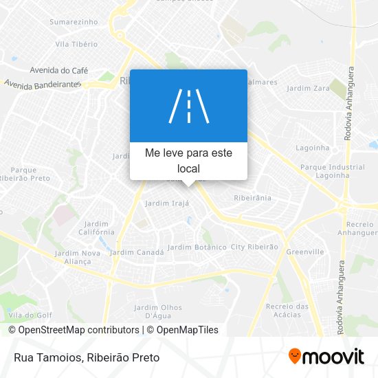 Rua Tamoios mapa