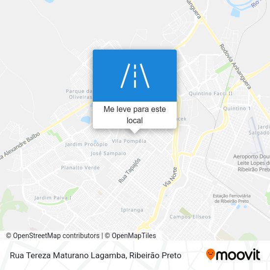 Rua Tereza Maturano Lagamba mapa