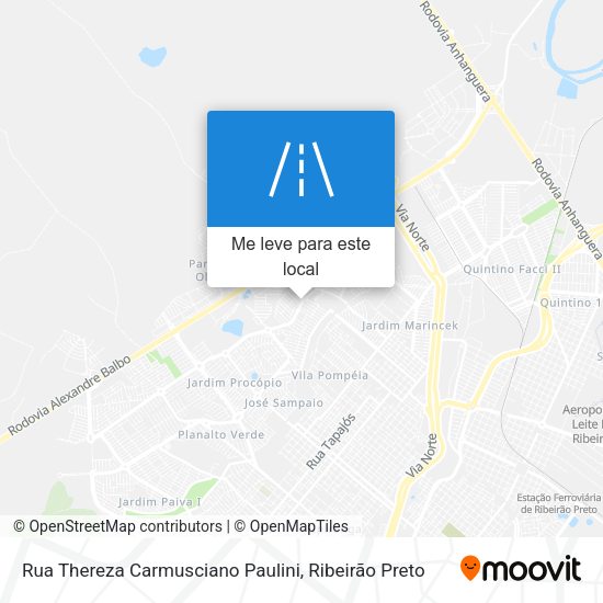 Rua Thereza Carmusciano Paulini mapa