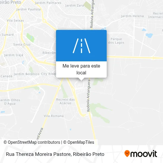 Rua Thereza Moreira Pastore mapa