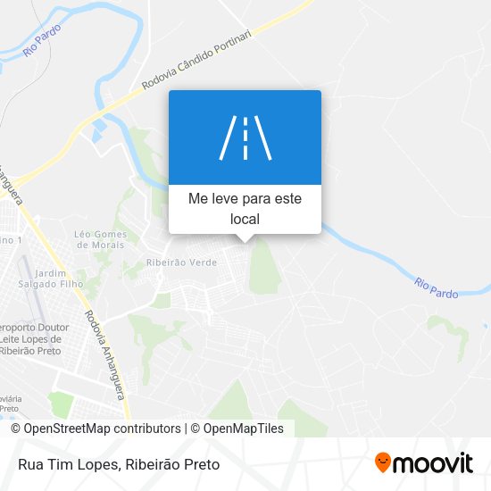 Rua Tim Lopes mapa