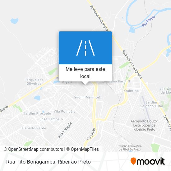 Rua Tito Bonagamba mapa