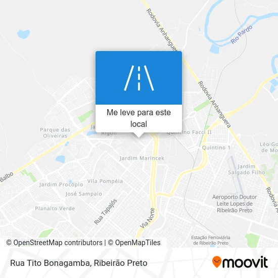 Rua Tito Bonagamba mapa