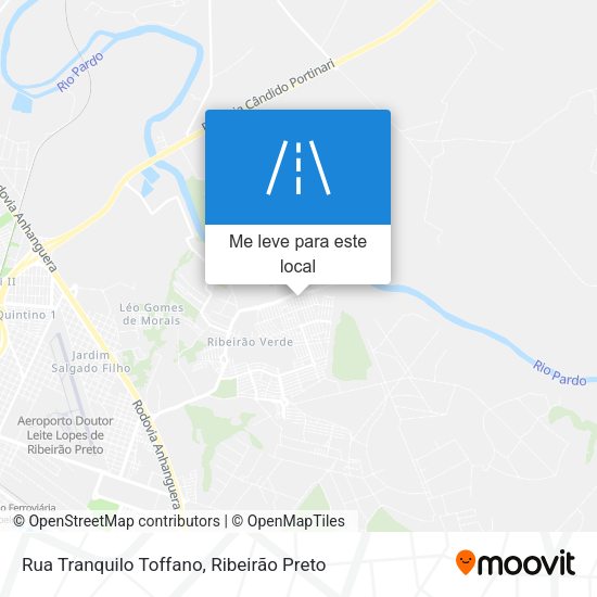 Rua Tranquilo Toffano mapa