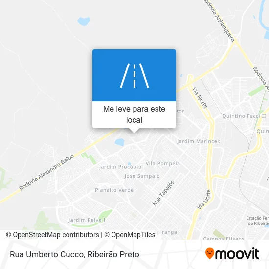 Rua Umberto Cucco mapa