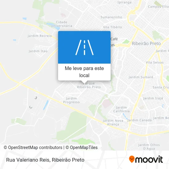 Rua Valeriano Reis mapa
