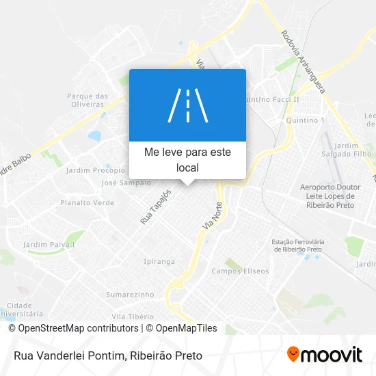 Rua Vanderlei Pontim mapa