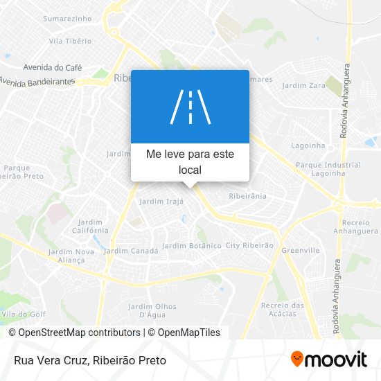 Rua Vera Cruz mapa
