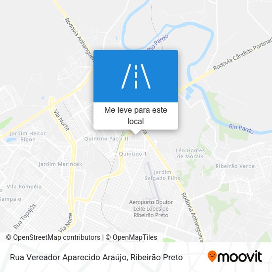 Rua Vereador Aparecido Araújo mapa