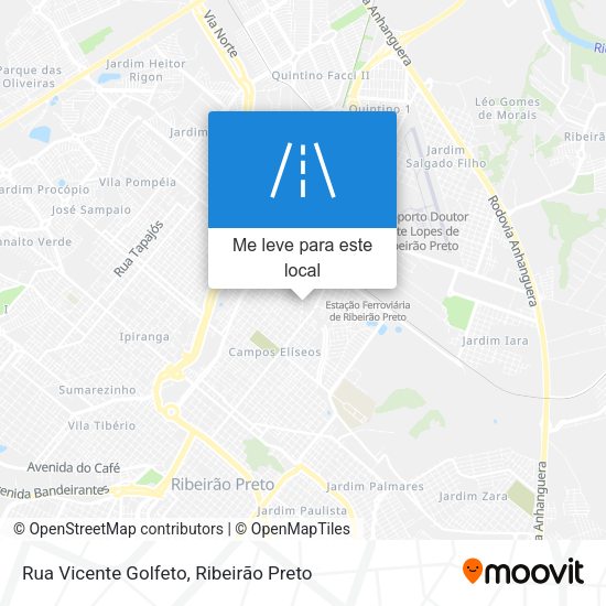 Rua Vicente Golfeto mapa