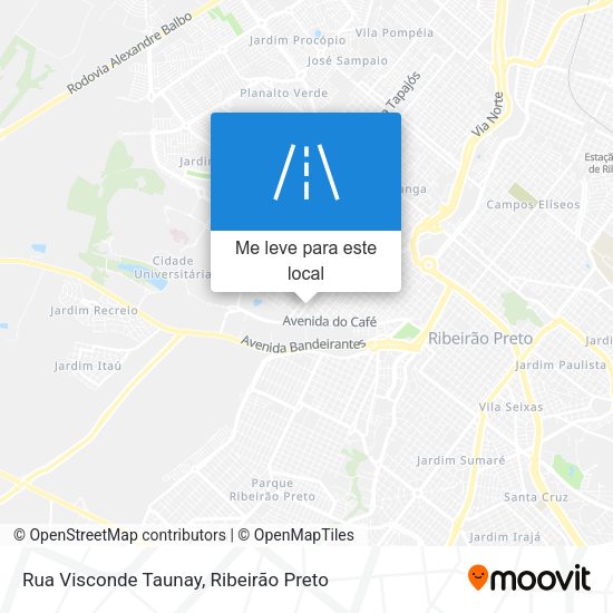 Rua Visconde Taunay mapa