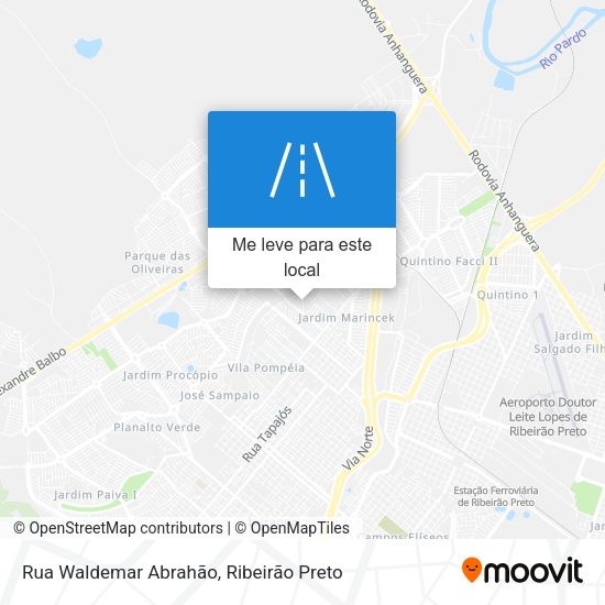 Rua Waldemar Abrahão mapa