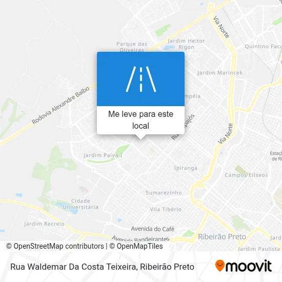 Rua Waldemar Da Costa Teixeira mapa