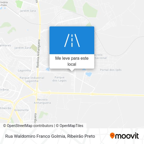 Rua Waldomiro Franco Golmia mapa