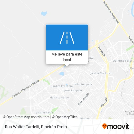 Rua Walter Tardelli mapa