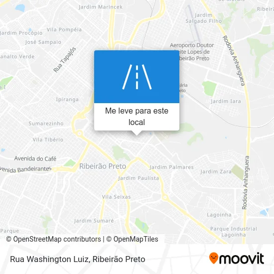 Rua Washington Luiz mapa