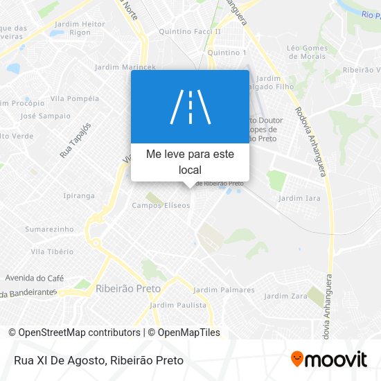 Rua XI De Agosto mapa