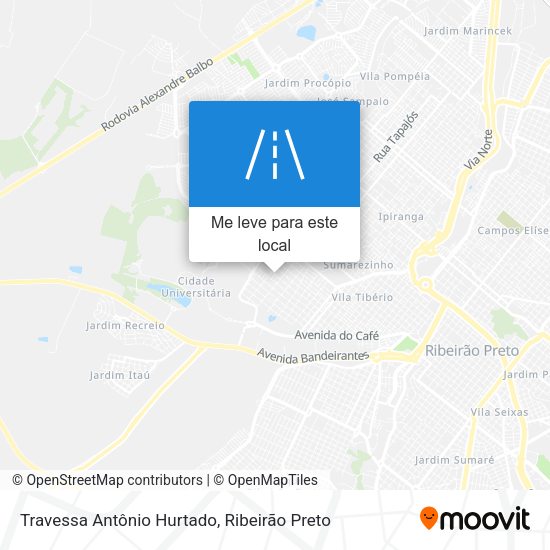 Travessa Antônio Hurtado mapa
