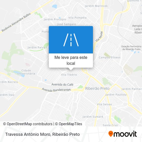 Travessa Antônio Moro mapa