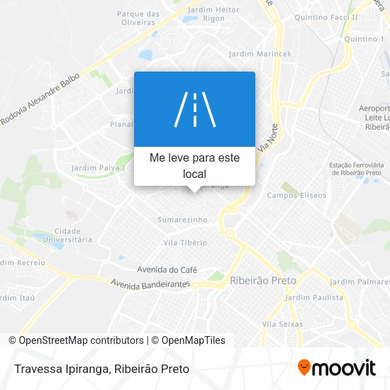 Travessa Ipiranga mapa
