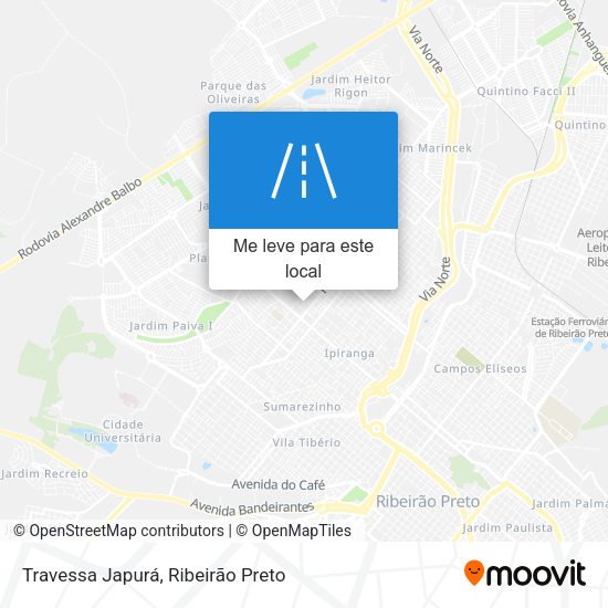 Travessa Japurá mapa