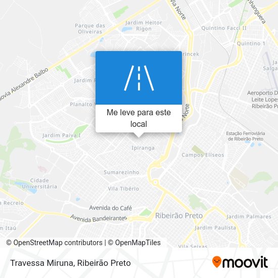 Travessa Miruna mapa