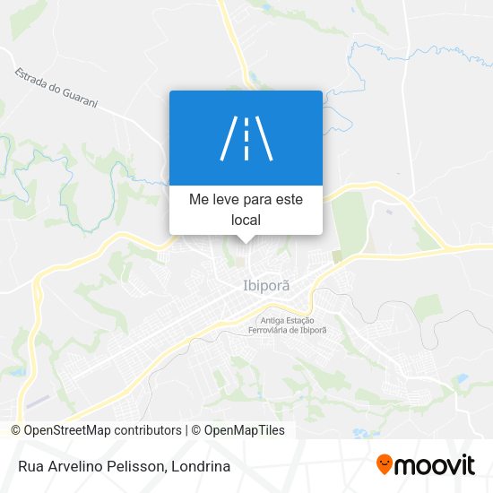 Rua Arvelino Pelisson mapa