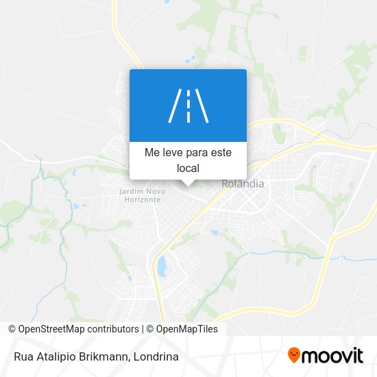 Rua Atalipio Brikmann mapa