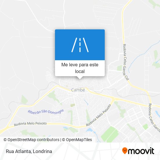 Rua Atlanta mapa