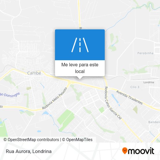 Rua Aurora mapa