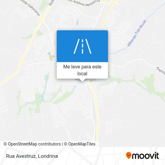 Rua Avestruz mapa