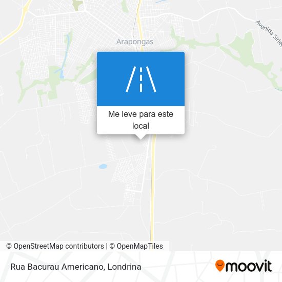 Rua Bacurau Americano mapa