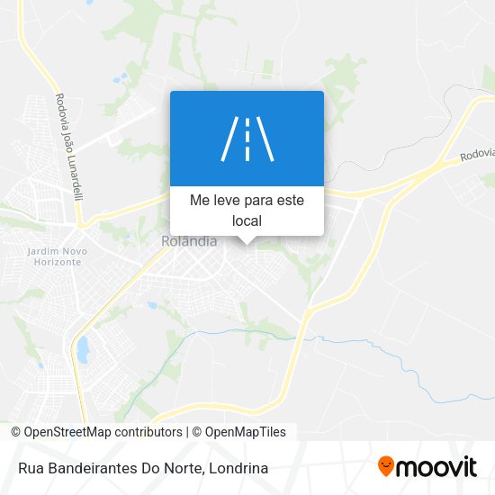 Rua Bandeirantes Do Norte mapa