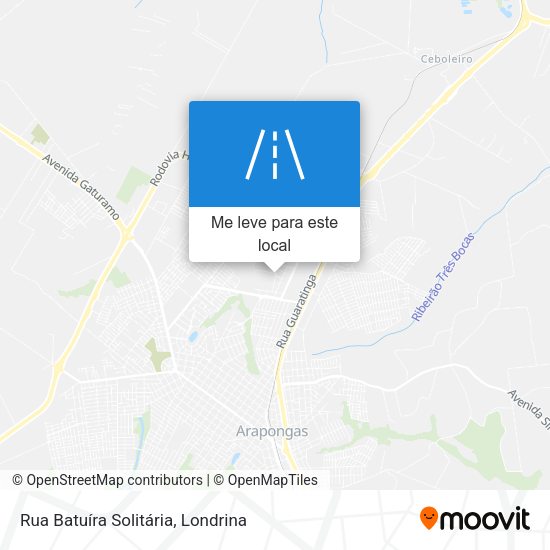 Rua Batuíra Solitária mapa