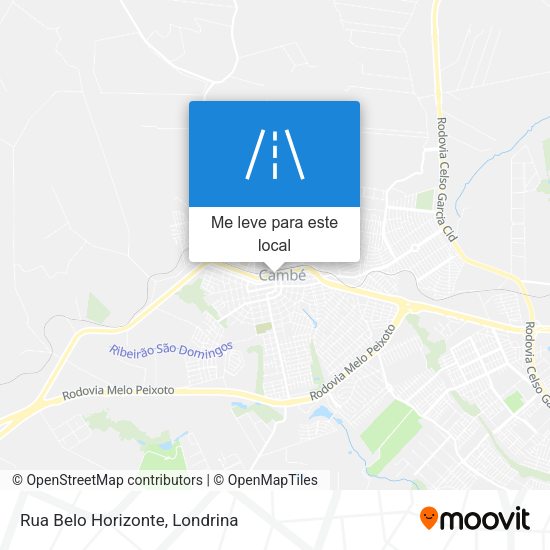 Rua Belo Horizonte mapa