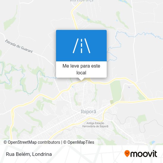 Rua Belém mapa