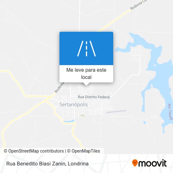 Rua Benedito Biasi Zanin mapa