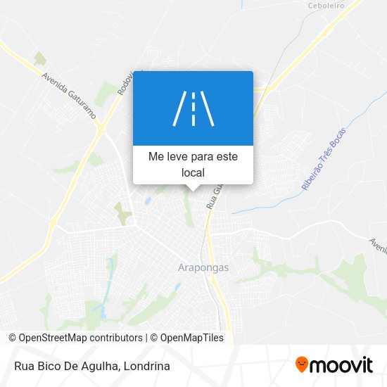 Rua Bico De Agulha mapa