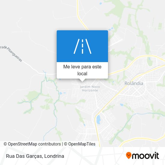 Rua Das Garças mapa