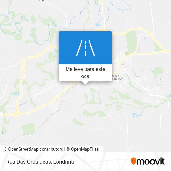 Rua Das Orquídeas mapa