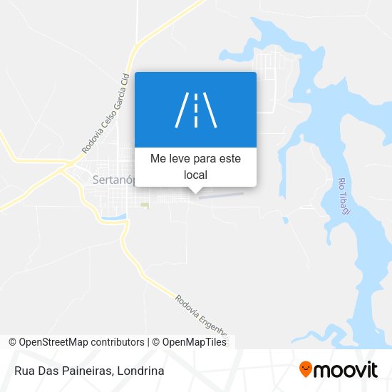 Rua Das Paineiras mapa
