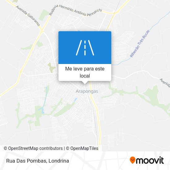 Rua Das Pombas mapa