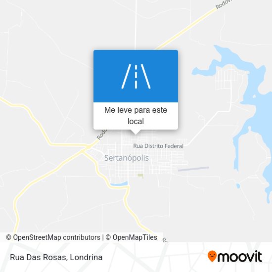 Rua Das Rosas mapa