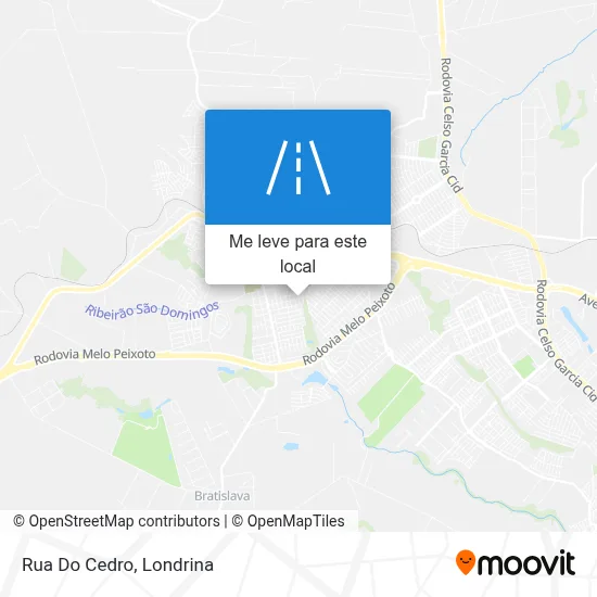 Rua Do Cedro mapa