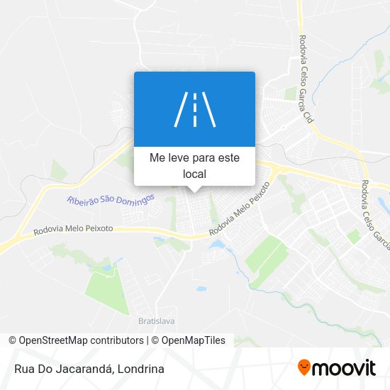 Rua Do Jacarandá mapa