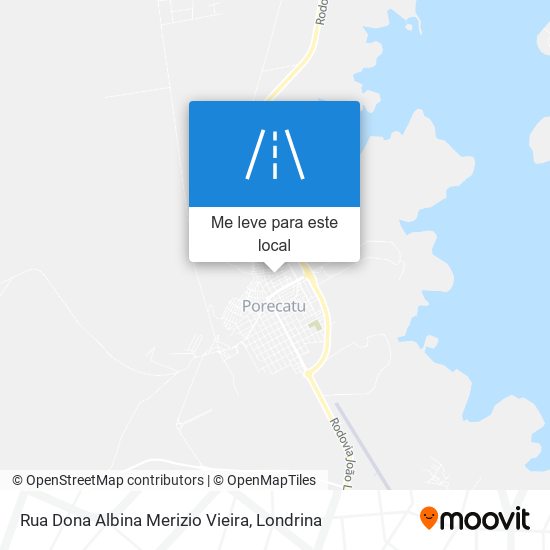 Rua Dona Albina Merizio Vieira mapa