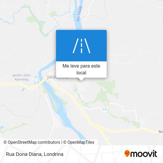 Rua Dona Diana mapa