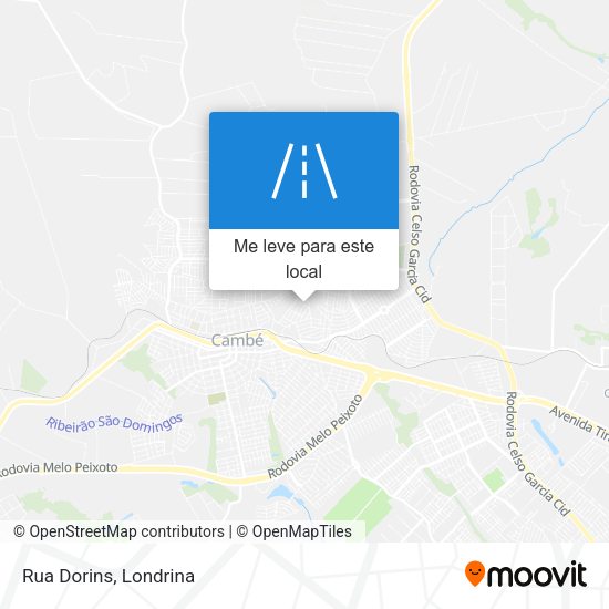 Rua Dorins mapa